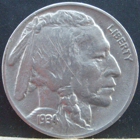 1934-Buffalo-Nickel.-Nickel-Made-Of-Silver?